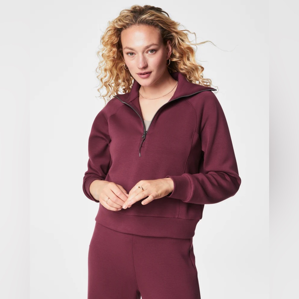 SPANX AirEssentials Half Zip Fig